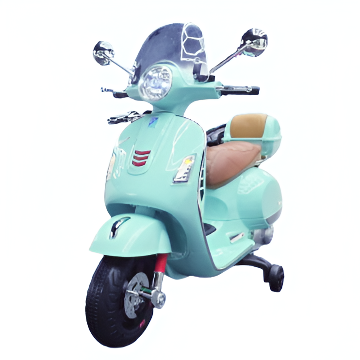 Pastel Green Vespa Scooter for Kids